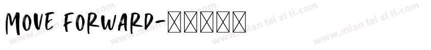 Move forward字体转换